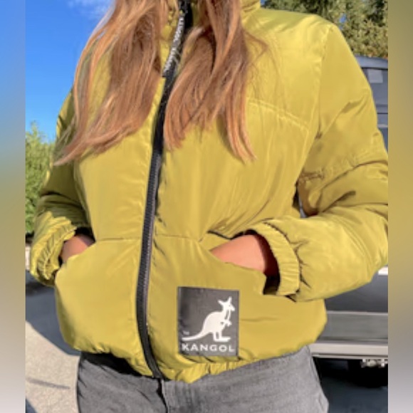 NWOT Kangol x H&M Reflective Hi-Vis Puffer Jacket Coat size XS - Picture 1 of 13